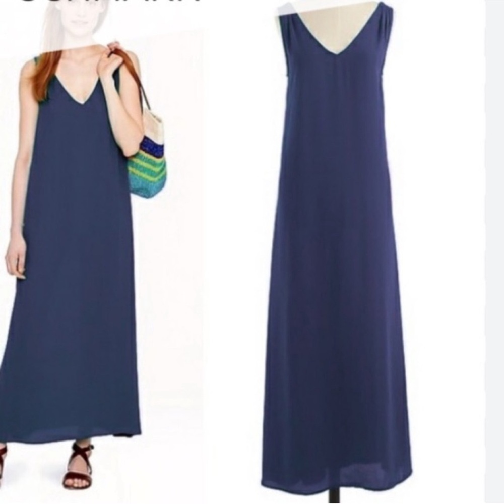 XS J Crew Dress Blue Sleeveless Maxi
Sweetheart Neckline Lightweight - Picture 3 of 10